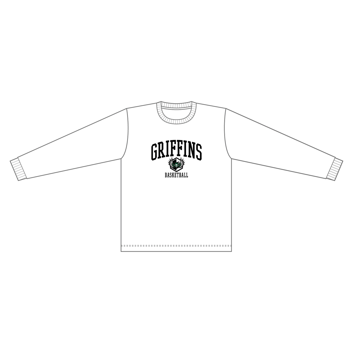 GRIFFINS ドライスムースロンT/ホワイト