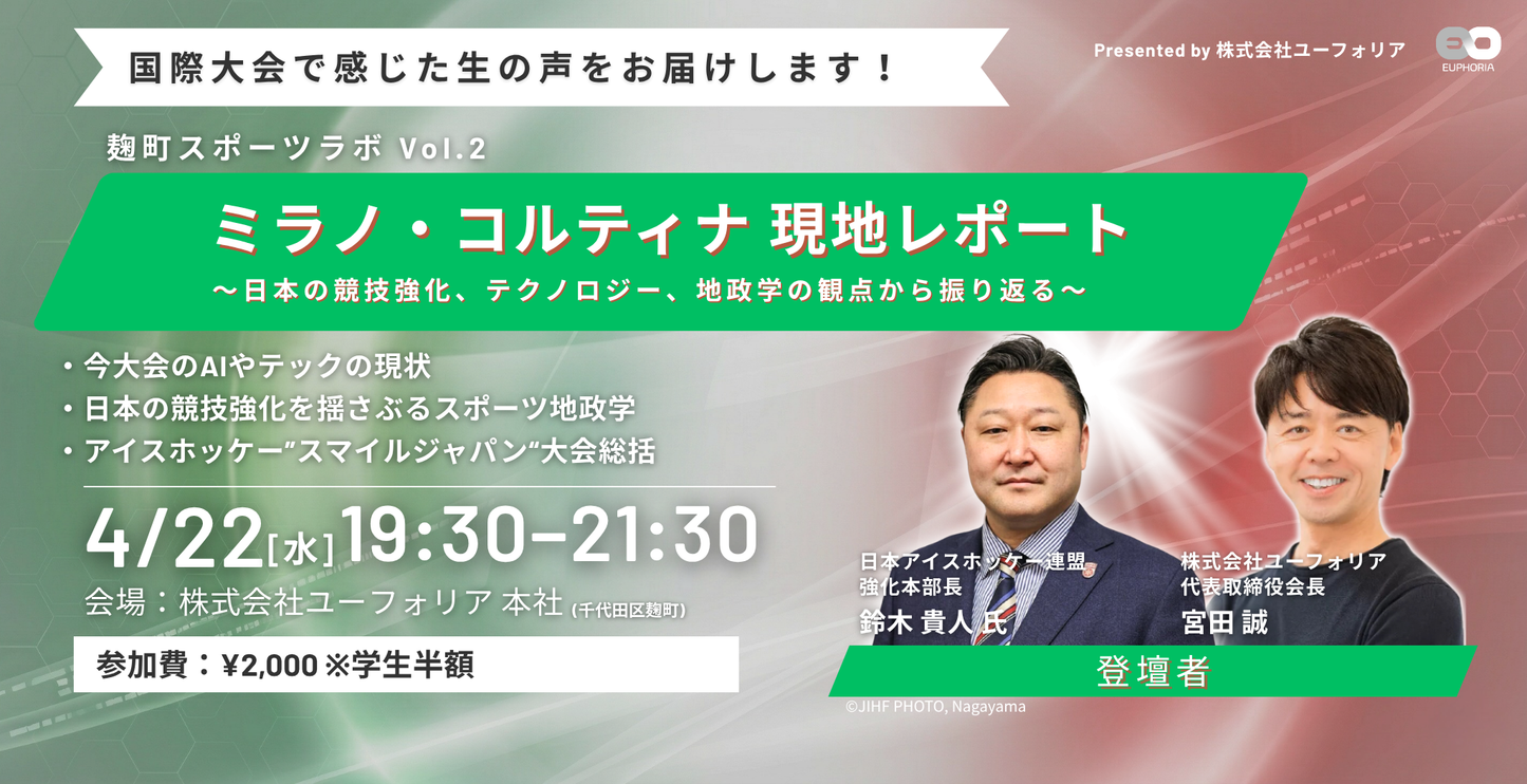 4月22日開催_ユーフォリア麹町スポーツラボVol.2