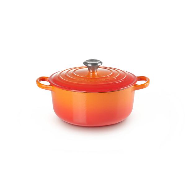 シグニチャー ココット・ロンド 22cm (SSツマミ)／LE CREUSET（ル・クルーゼ）