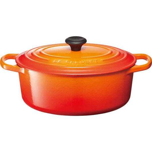 グローバルパッケージ シグニチャー ココット・オーバル 25cm オレンジ／LE CREUSET（ル・クルーゼ）