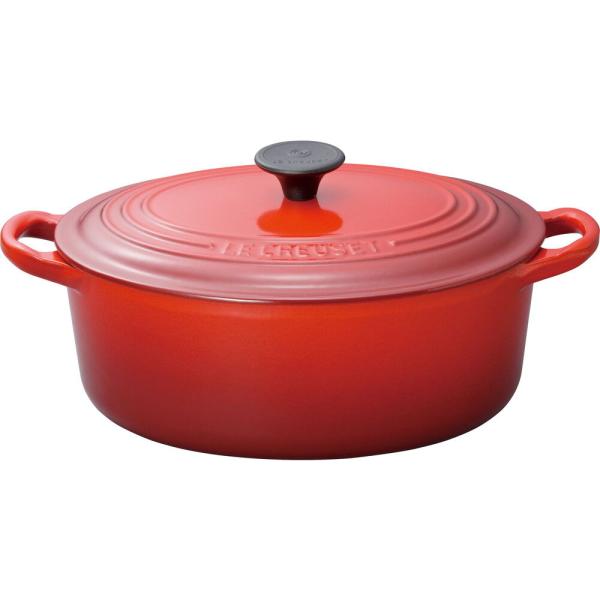グローバルパッケージ シグニチャー ココット・オーバル 25cm チェリーレッド／LE CREUSET（ル・クルーゼ）