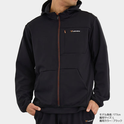 リカバリームーヴ ジップアップフードジャケット メンズ