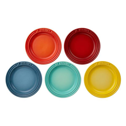 Simple Cooking ミニ・ラウンド・プレート(5枚入り) レインボー／LE CREUSET（ル・クルーゼ）