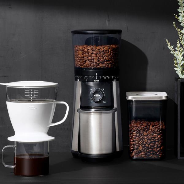 コーヒー&ティーポップコンテナ レクタングル（ショート）コーヒースクープ付き／OXO（オクソー）