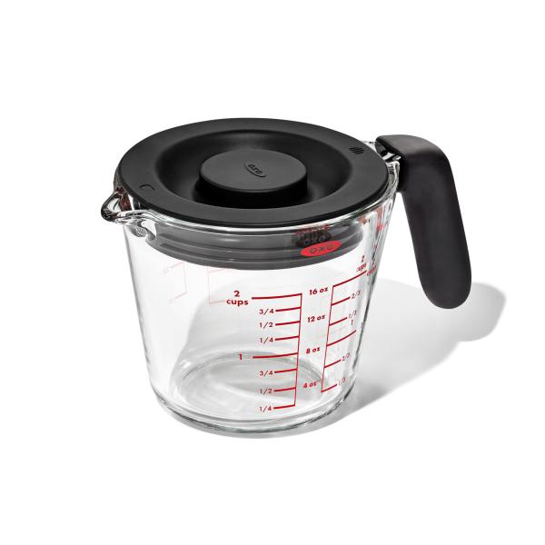 ガラスメジャーカップ 500ml（蓋付き）／OXO（オクソー）