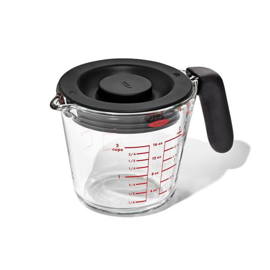 ガラスメジャーカップ 500ml（蓋付き）／OXO（オクソー）
