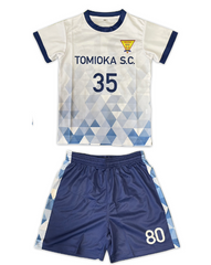 富岡サッカークラブ様 富岡SC_サッカーシャツ&パンツ青