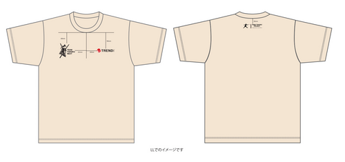 【BtoB】TeamTohokuNEXT_ドライTシャツ（メッシュ）_スタッフ用／ライトベージュ