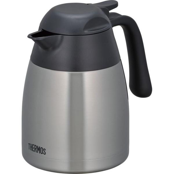 home ステンレスポット 1L ステンレスブラック／THERMOS（サーモス）