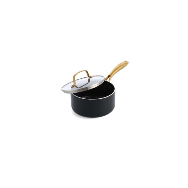 ストゥディオ ソースパン 16cm ガラス蓋付き／GREENPAN（グリーンパン）