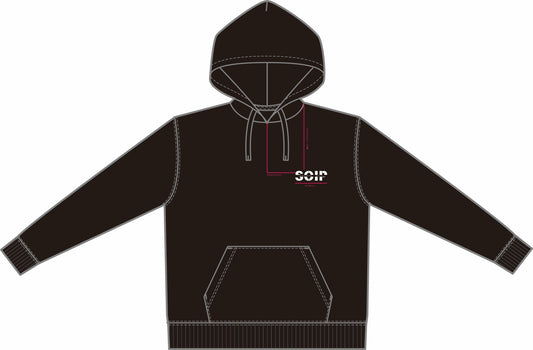 【BtoB】SSC_コットンプルオーバーパーカー／ブラック