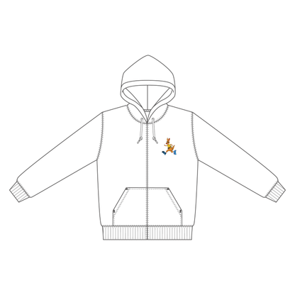 ILA ジップパーカー 胸ロゴ
