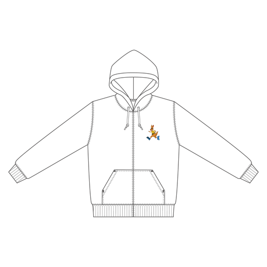 ILA ジップパーカー 胸ロゴ