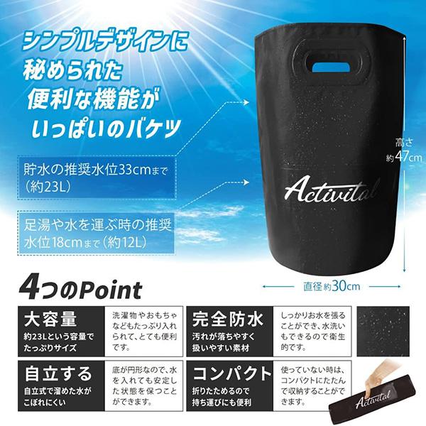 リカバリーバッグ（ブラック）／Activital（アクティバイタル）