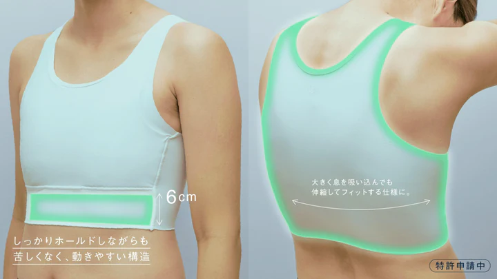 しっかりホールドするのに
呼吸を妨げない