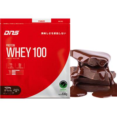 プロテインホエイ100 プレミアムチョコレート風味 630g／ディエヌエス（ＤＮＳ）
