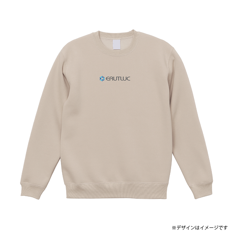ERUTLUCロゴ 裏起毛スウェット