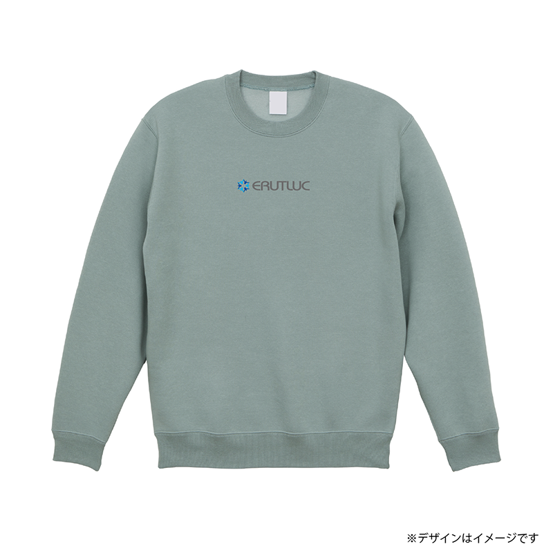ERUTLUCロゴ 裏起毛スウェット