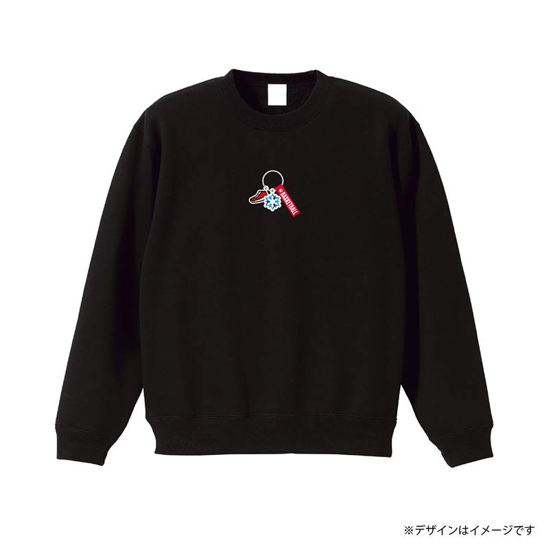 アクセサリープリント  裏起毛スウェット