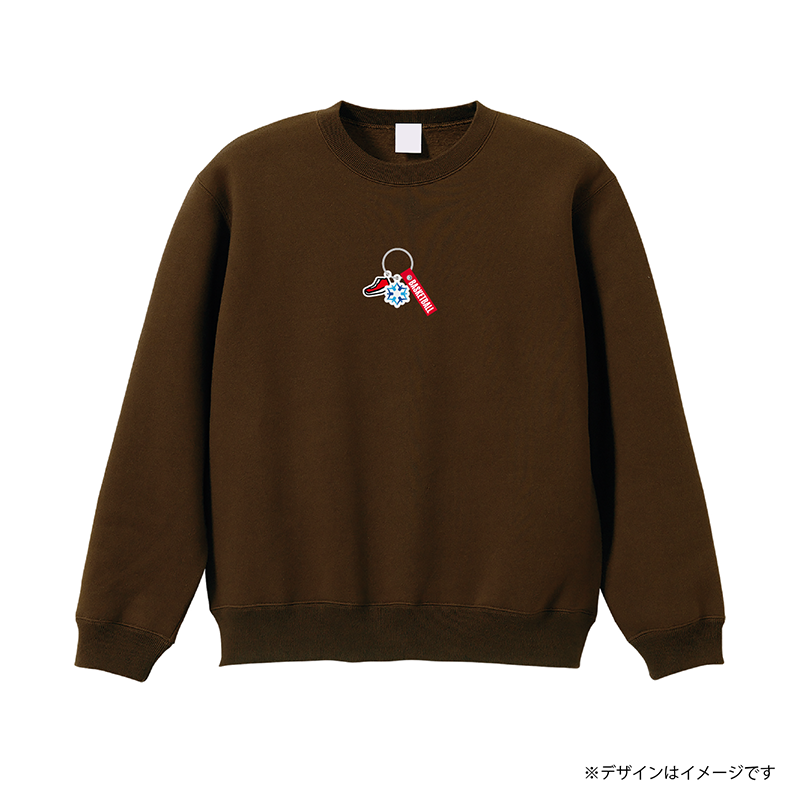 アクセサリープリント  裏起毛スウェット