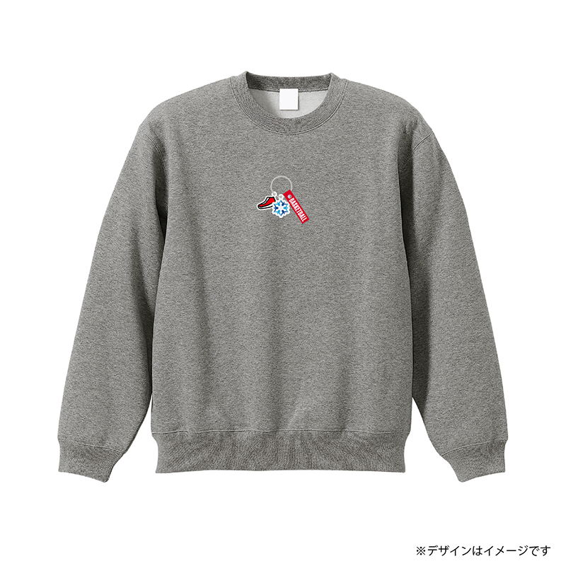 アクセサリープリント  裏起毛スウェット