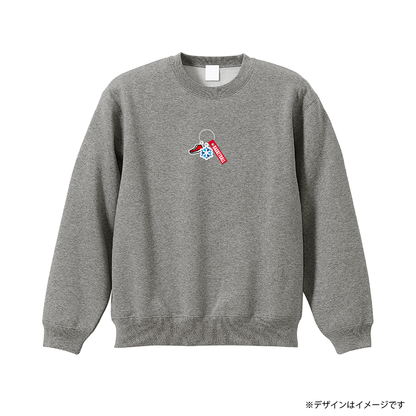 アクセサリープリント  裏起毛スウェット