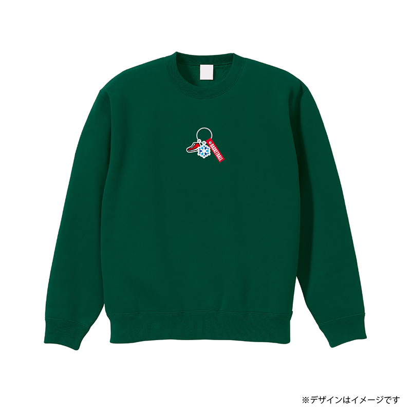 アクセサリープリント  裏起毛スウェット