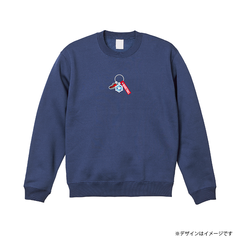 アクセサリープリント  裏起毛スウェット