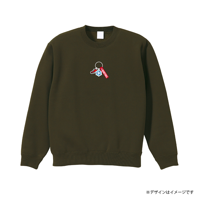 アクセサリープリント  裏起毛スウェット