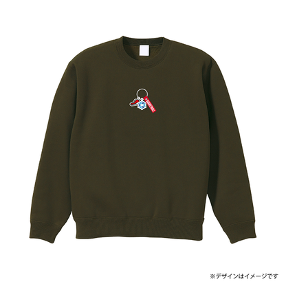 アクセサリープリント  裏起毛スウェット