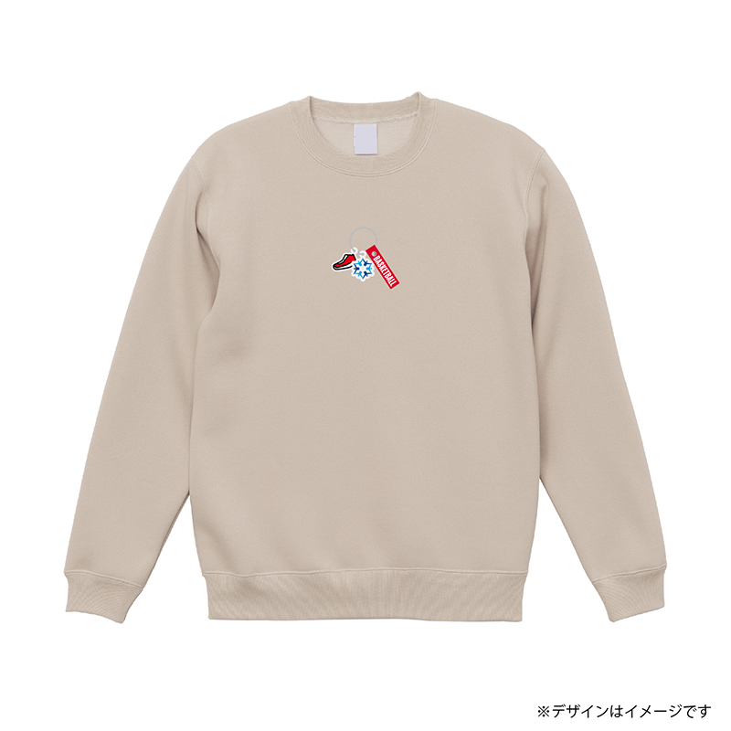 アクセサリープリント  裏起毛スウェット