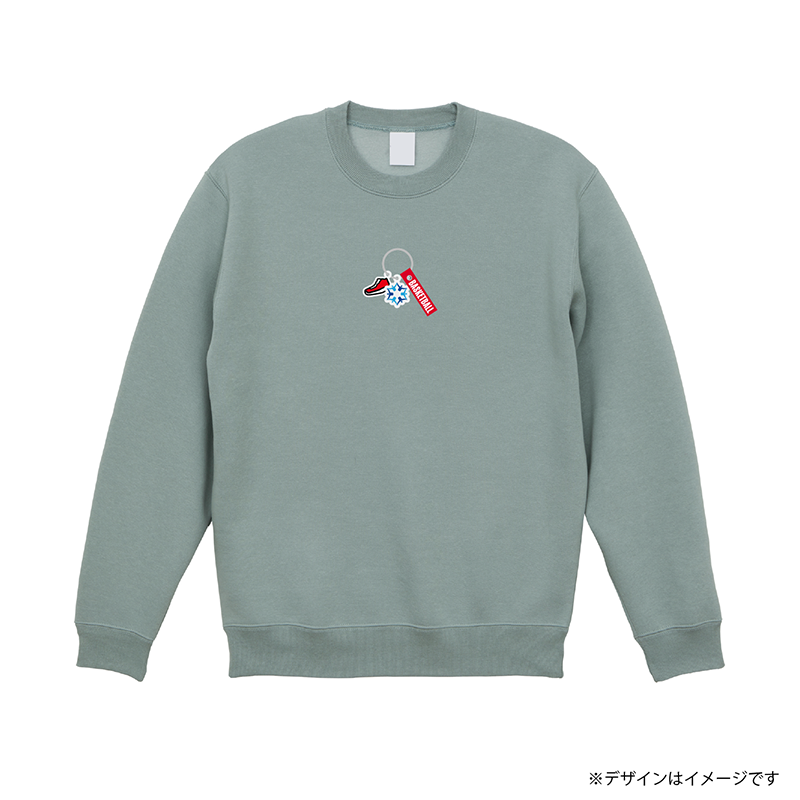 アクセサリープリント  裏起毛スウェット