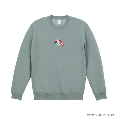 アクセサリープリント  裏起毛スウェット