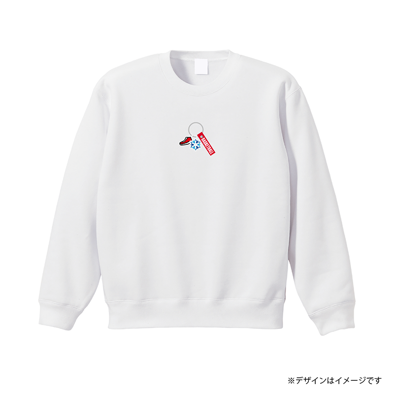 アクセサリープリント  裏起毛スウェット