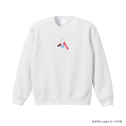 アクセサリープリント  裏起毛スウェット