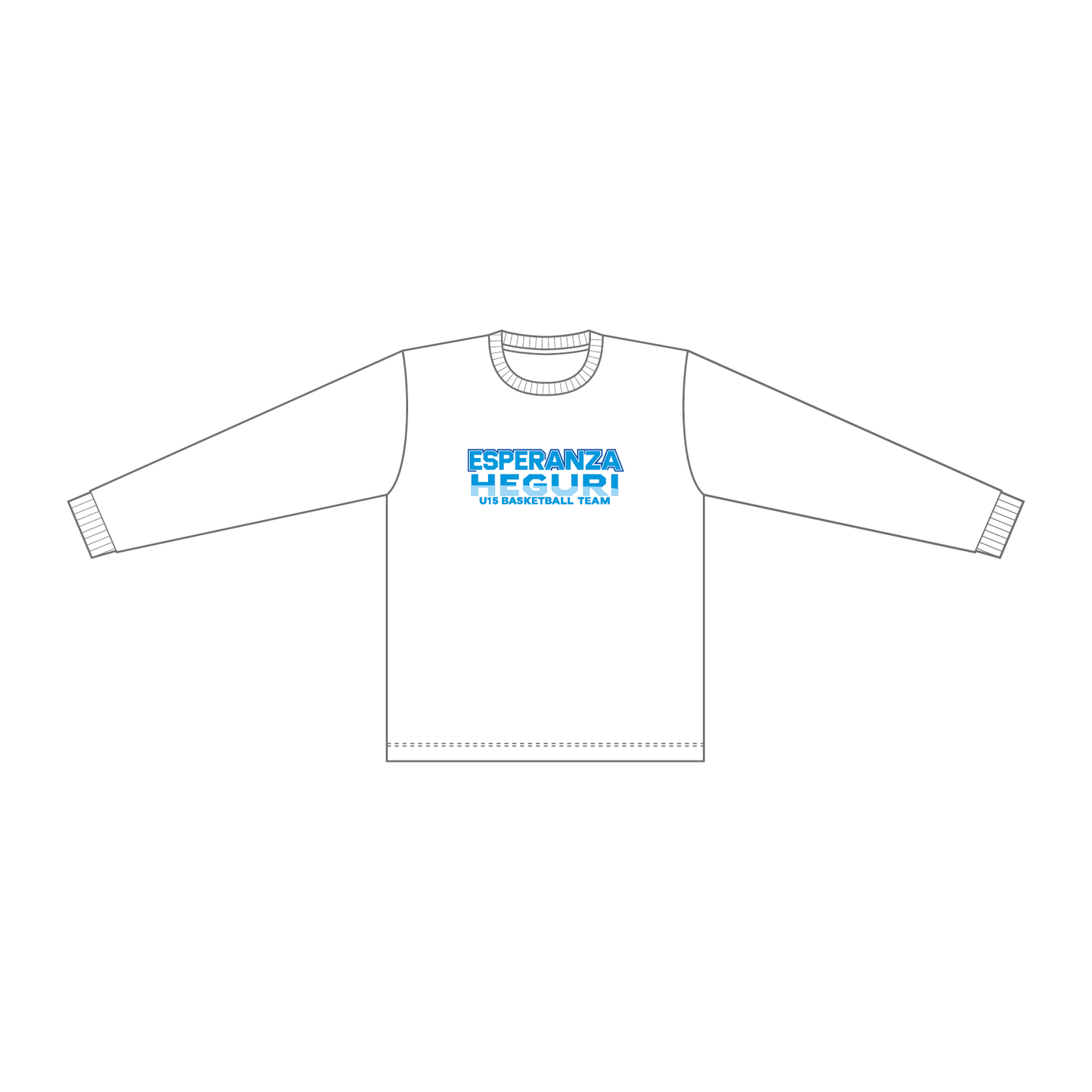 【BtoB】Esperanza HEGURI_ドライロングスリーブTシャツ(女子チーム用)／ホワイト
