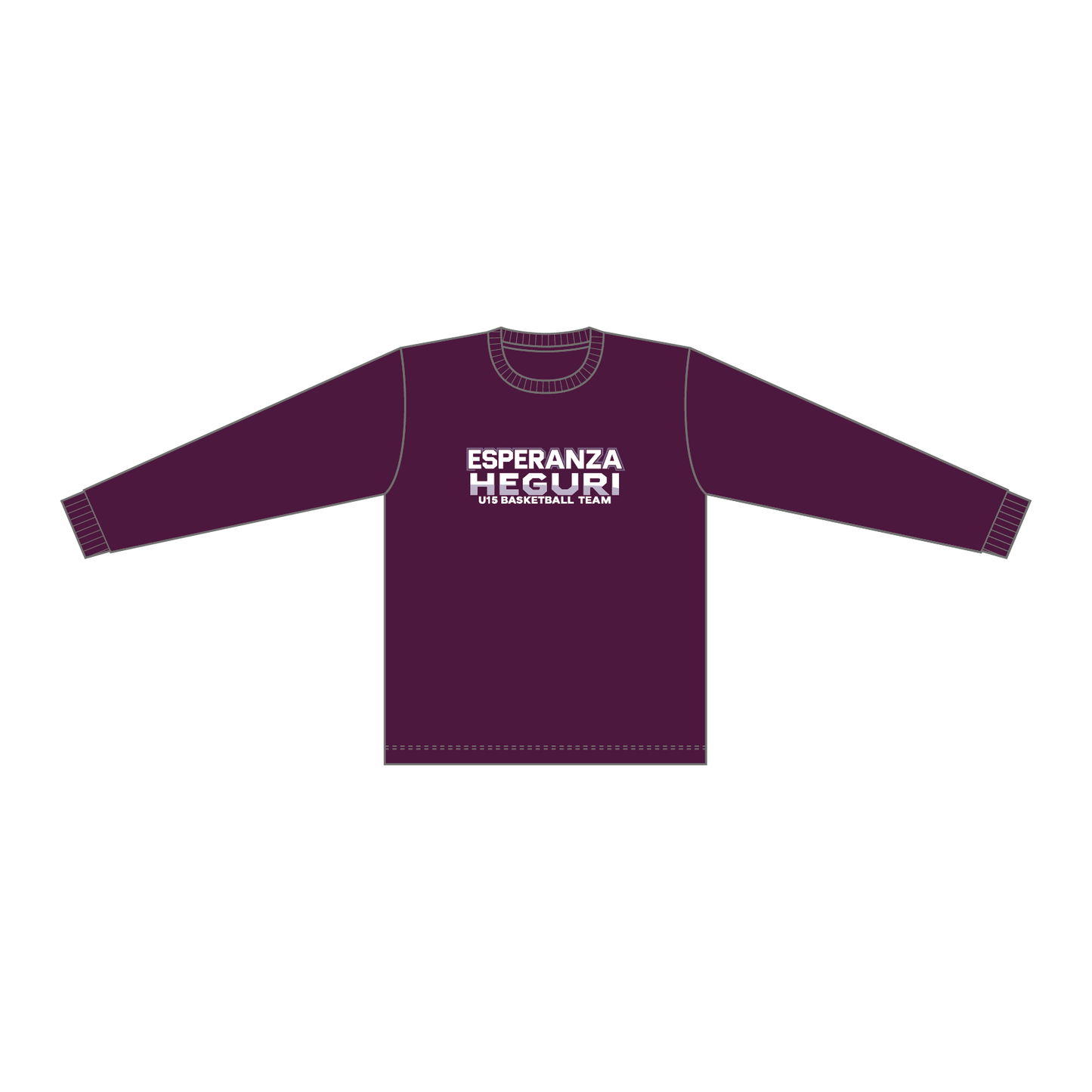 【BtoB】Esperanza HEGURI_ドライロングスリーブTシャツ／パープル