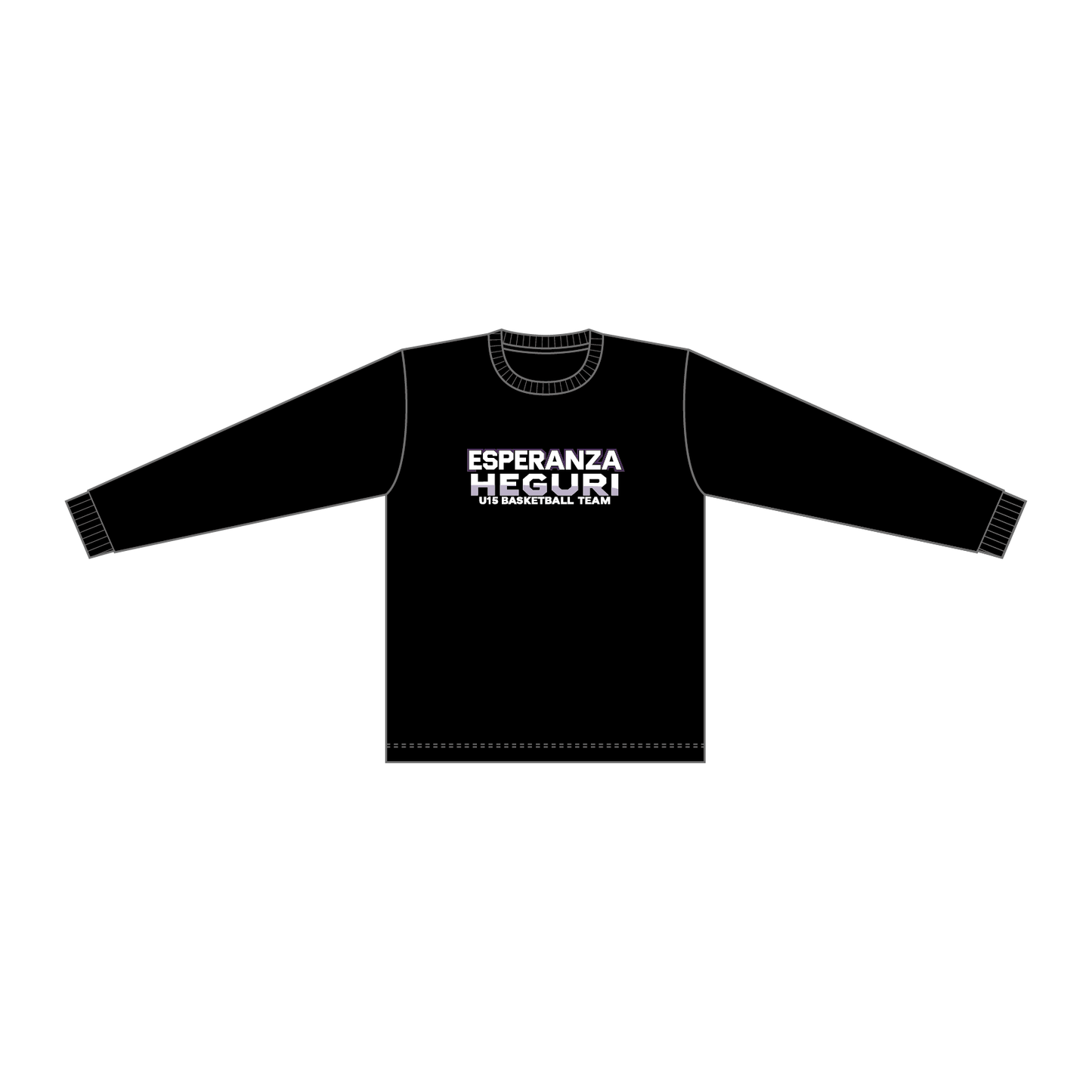 【BtoB】Esperanza HEGURI_ドライロングスリーブTシャツ(コーチ用)／ブラック
