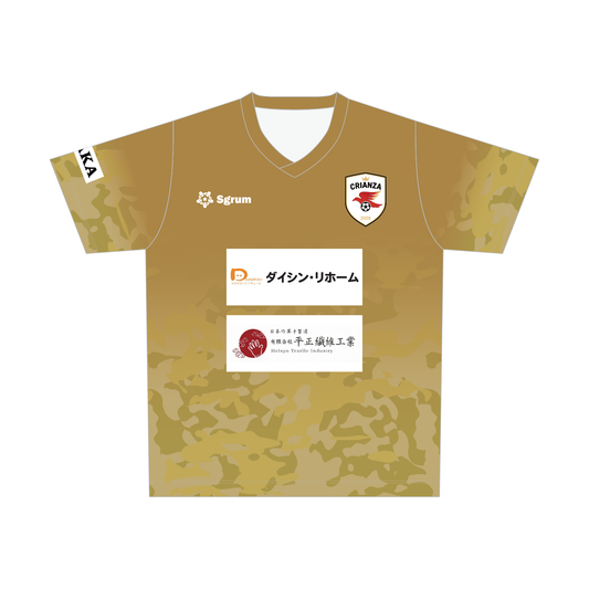 【BtoB】クリアンサ南大阪FC_スタッフ用トレーニングシャツ／ゴールド