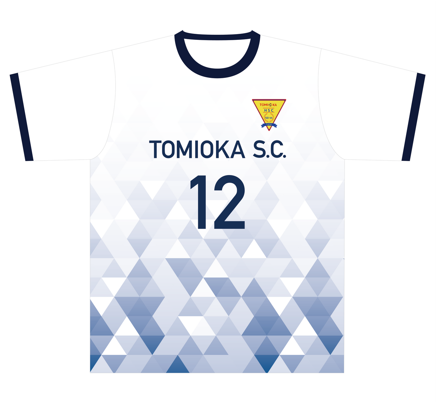 富岡SC 白ユニフォーム シャツ