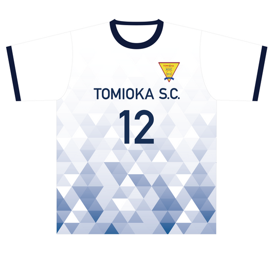 富岡SC 白ユニフォーム シャツ
