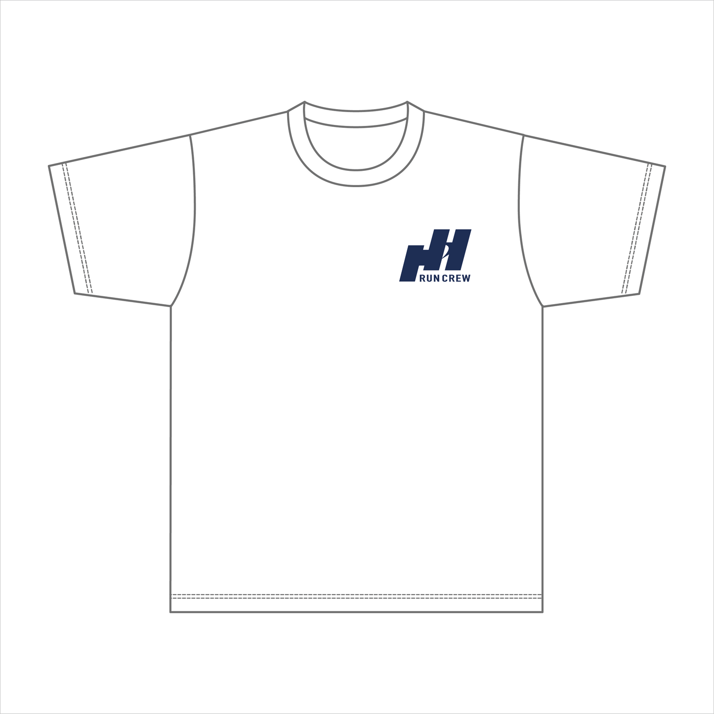 【BtoB】Hino_Hachi Run Crew_ドライTシャツ