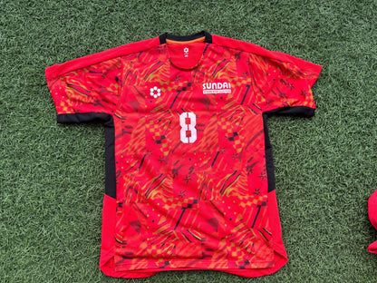 駿台学園サッカー部2025 FP シャツ 赤