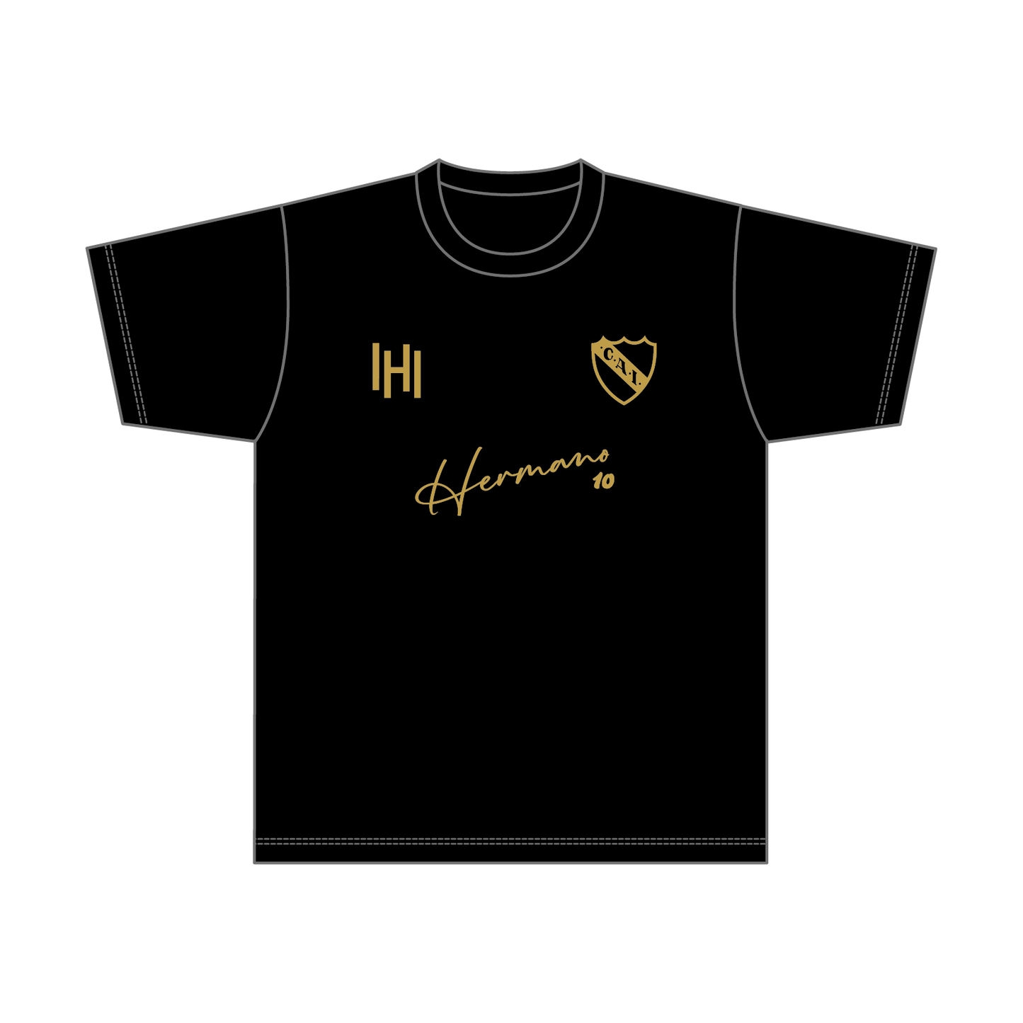 【BtoB】INDEPENDIENTE_ドライTシャツ／ネイビー×ゴールド