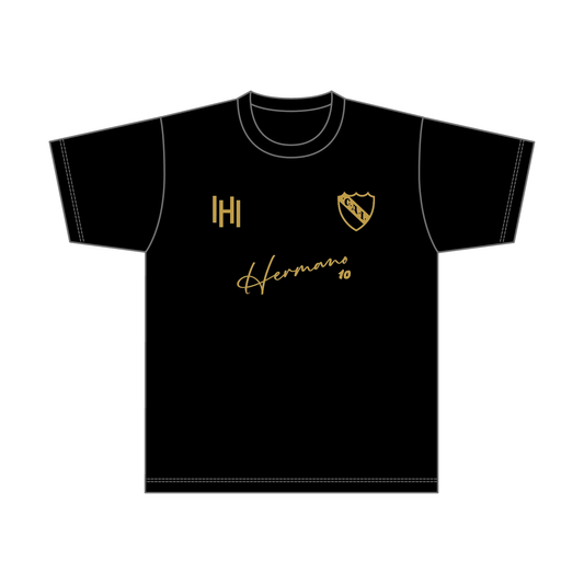 【BtoB】INDEPENDIENTE_ドライTシャツ／ネイビー×ゴールド
