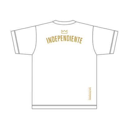 【BtoB】INDEPENDIENTE_ドライTシャツ／ホワイト×ゴールド