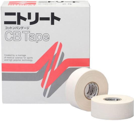 CBテープ 25ｍｍ×12ｍ 12巻 テーピング 非伸縮タイプ／二トリート