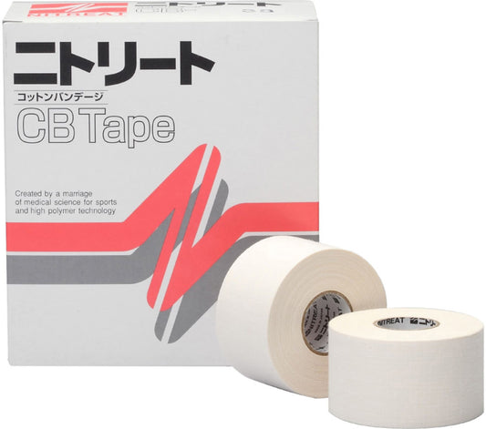 CBテープ 38ｍｍ×12ｍ 8巻 テーピング 非伸縮タイプ／二トリート