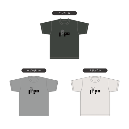 IppoLab 胸ロゴ大 キッズ 白黒