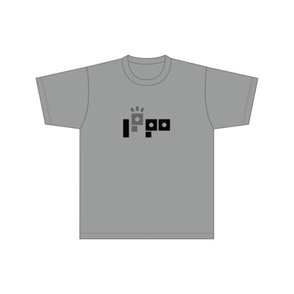 IppoLab 胸ロゴ大 キッズ 白黒